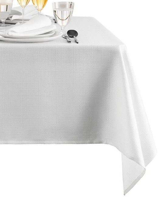 Laurel Solid Texture Water and Stain Resistant Tablecloth, 60" x 102"