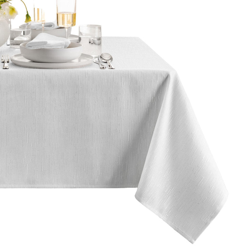 Brosh Solid Texture Water and Stain Resistant Polyester Rectangle