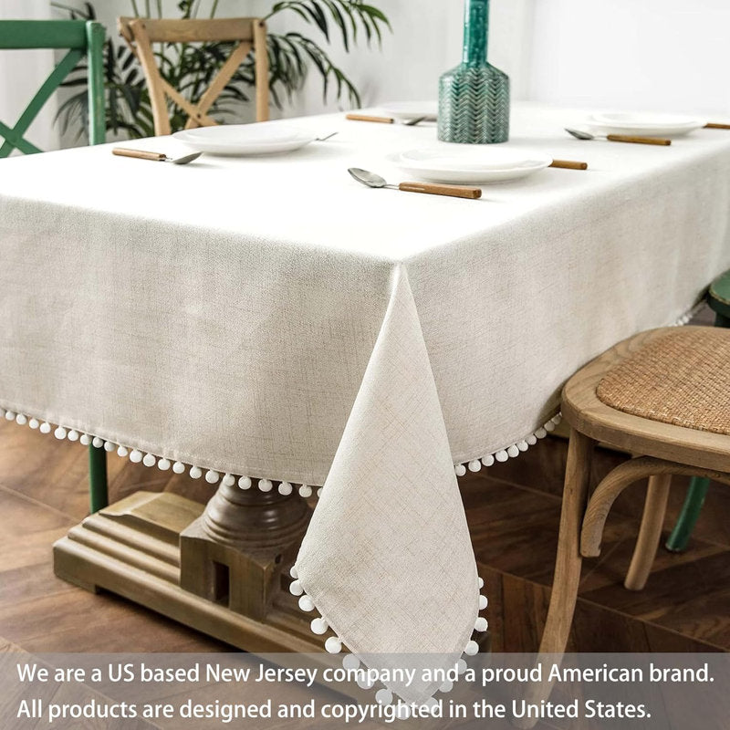Cooledge Rectangle Solid Linen Textured
