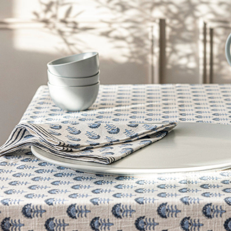 Over&back Hand-Blocked Tablecloth